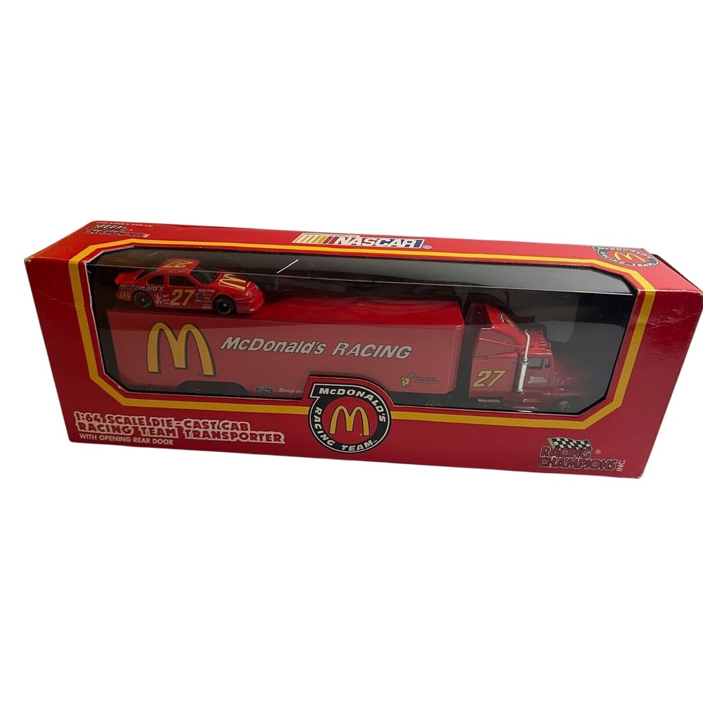 Racing Champions‎ 1992 McDonalds Racing Team Transporter Diecast 1:64 NASCAR